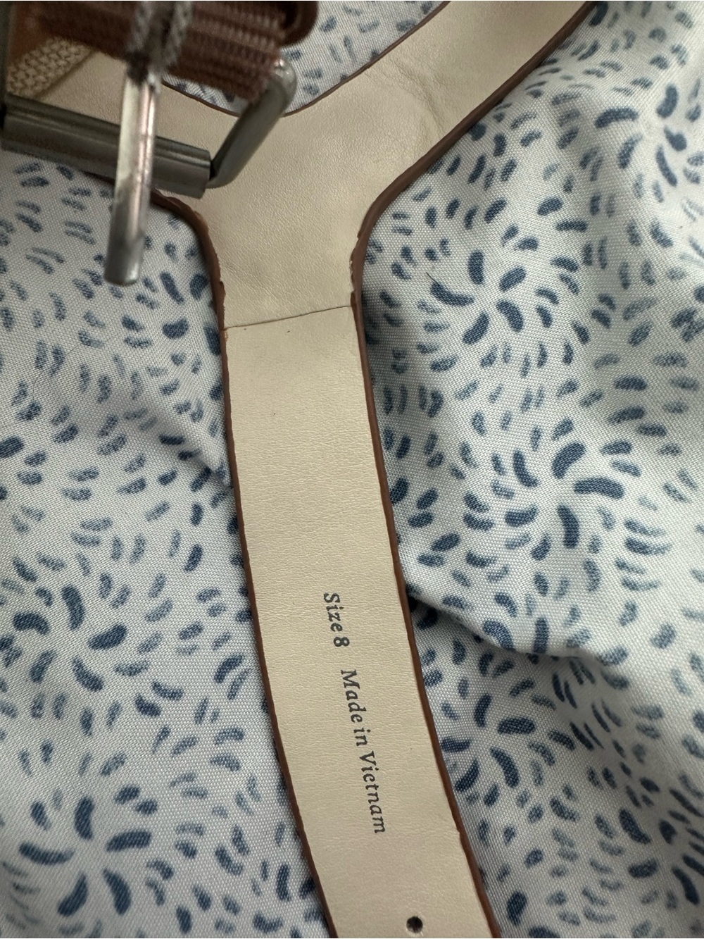 Dolce Vita Blush Leather Platform Sandal with Wood-Look Block Heel - Picture 8 of 8